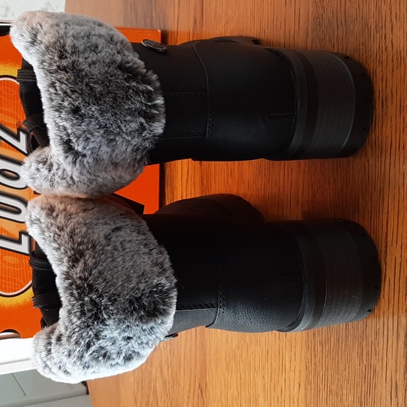 Lugz black boots with fur NEW - Picture 4 of 7